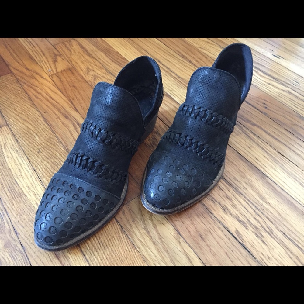 Rebel Brand Cut Out Black Booties